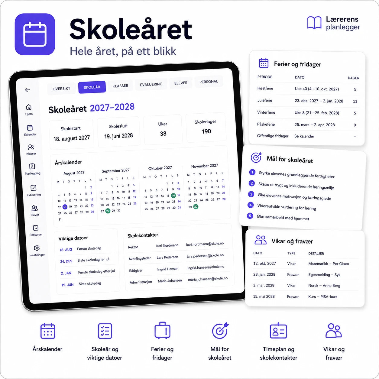 Lærerens planlegger